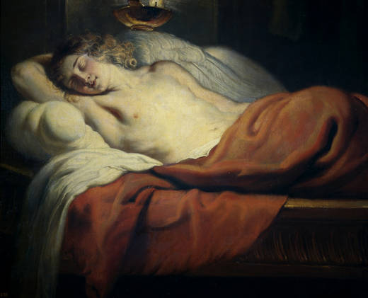 O Amor dormido, de Jan Erasmus Quellinus, (81 x 98 cm)